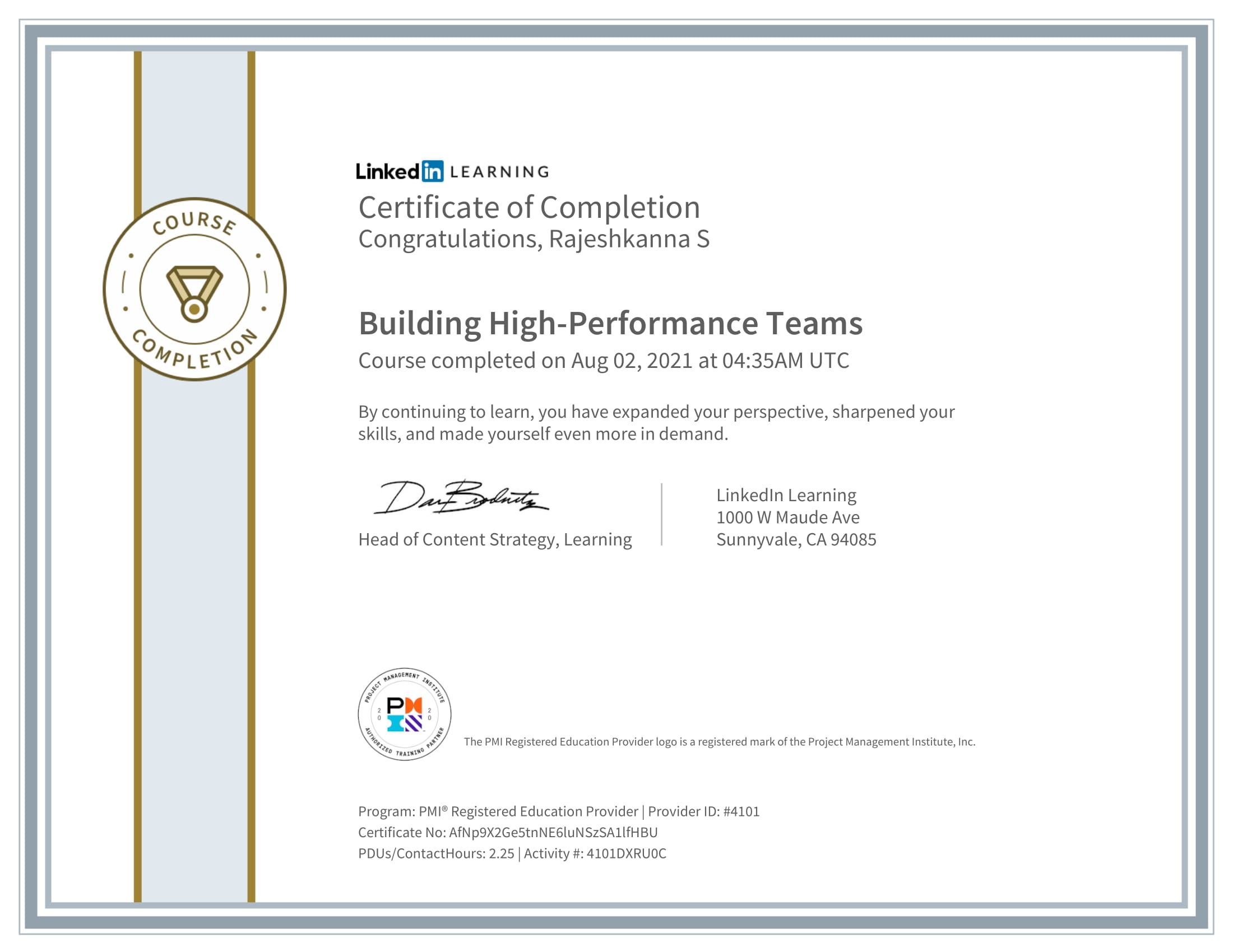 Building High Performance Teams