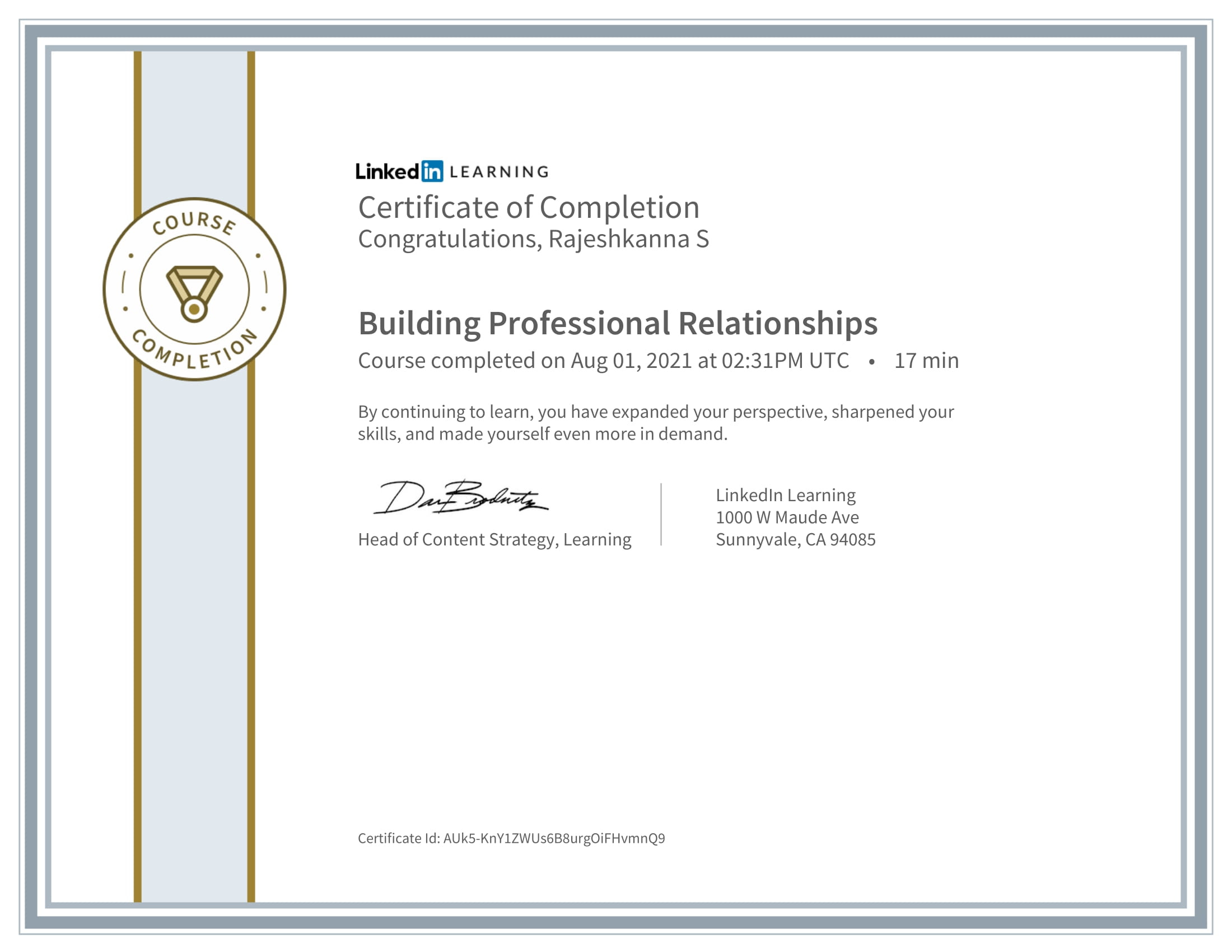 Building Professional Relationships