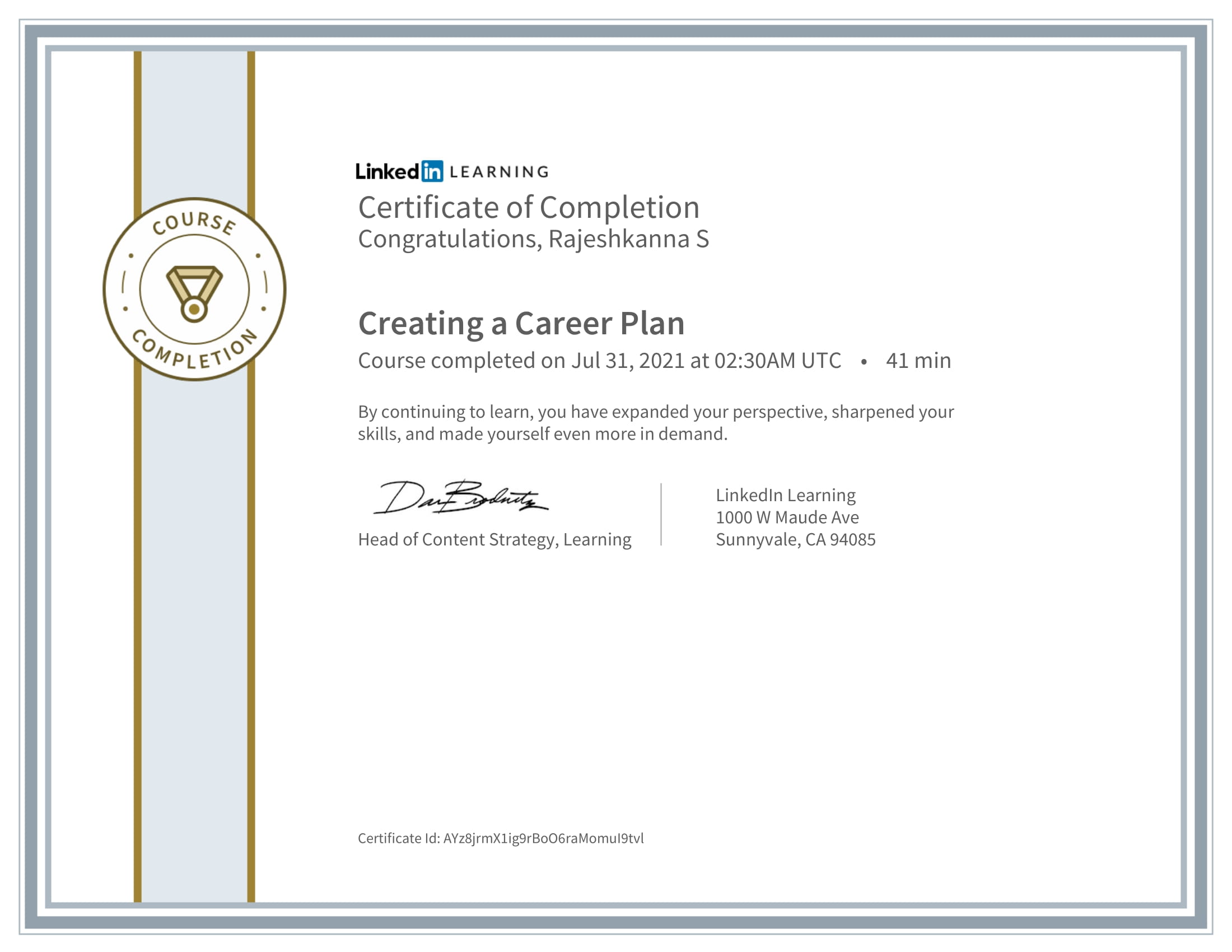 Creating a Career Plan