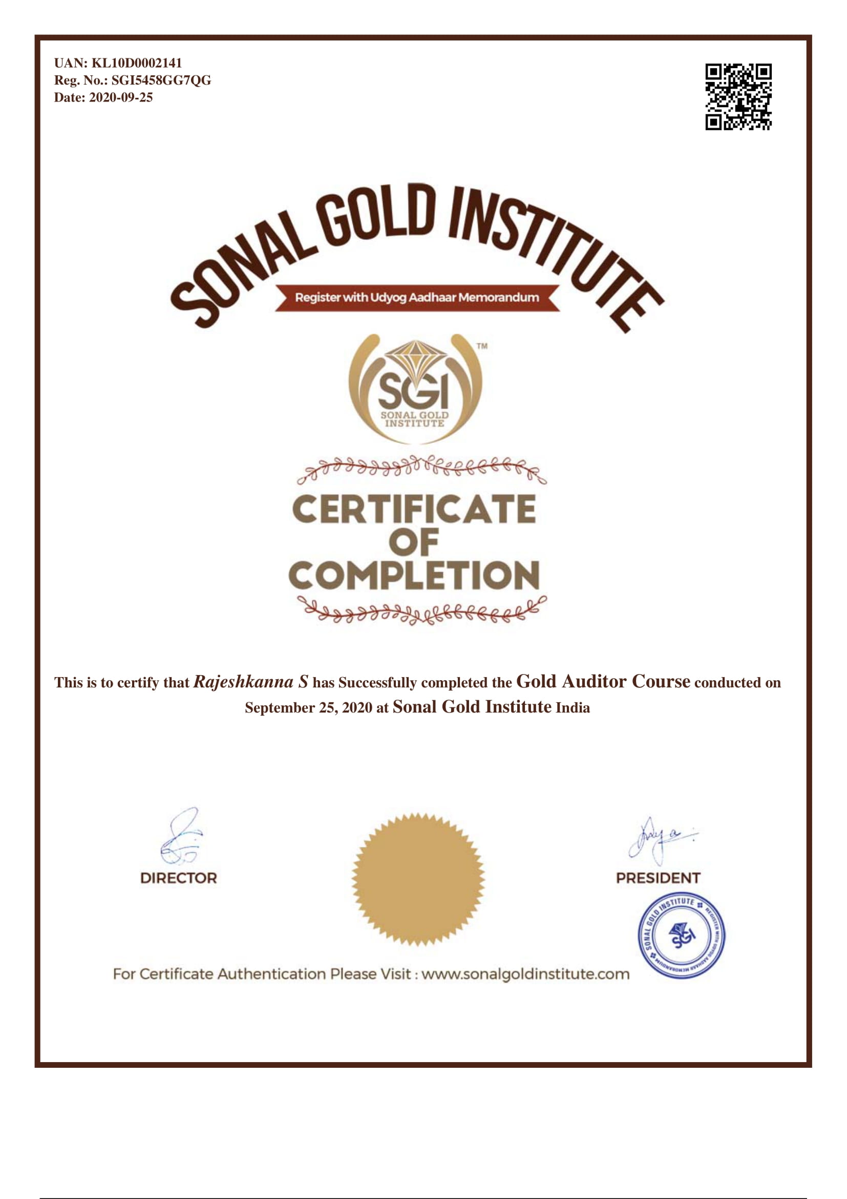 Professional Certification